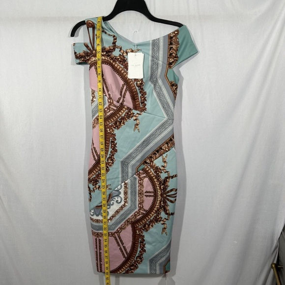 NWT $316 Ted Baker London [ 1 in TB‎ ] Versailles Print Body-Con Dress - Picture 4 of 16